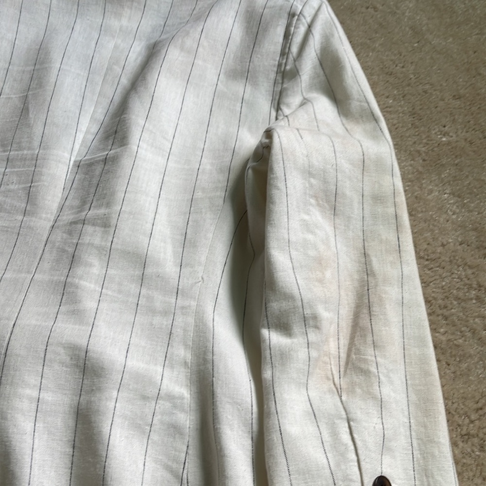 L'Agence Brea Pinstripe Linen Blazer - Picture 13 of 13